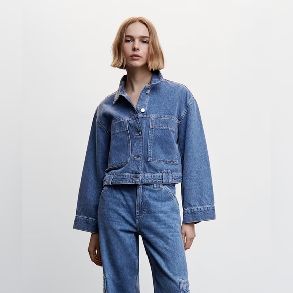 Mango Jackets & Blazers - Mango Pocketed Denim Jacket